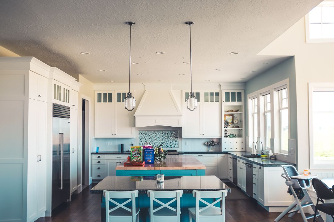 Open-plan kitchen and living room