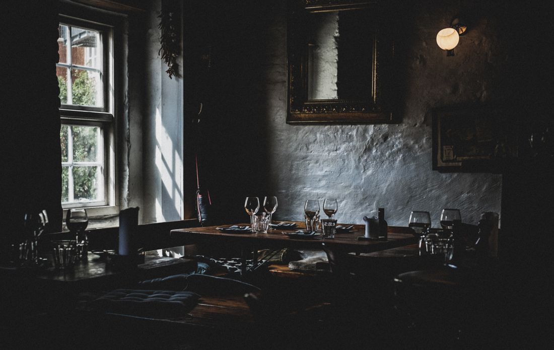 The dining room