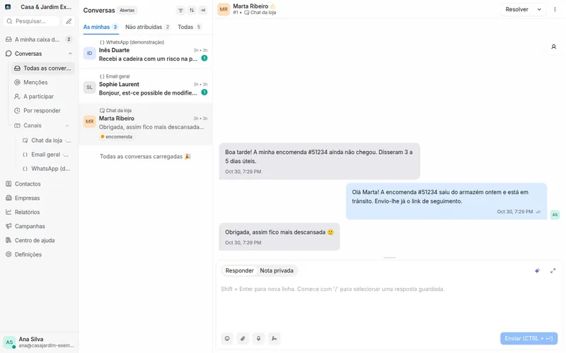 Caravel Chat — Eine Unterhaltung