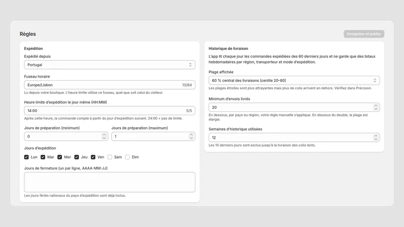 Caravel Delivery Promise — Règles