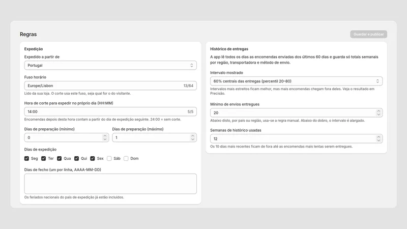 Caravel Delivery Promise — Regras