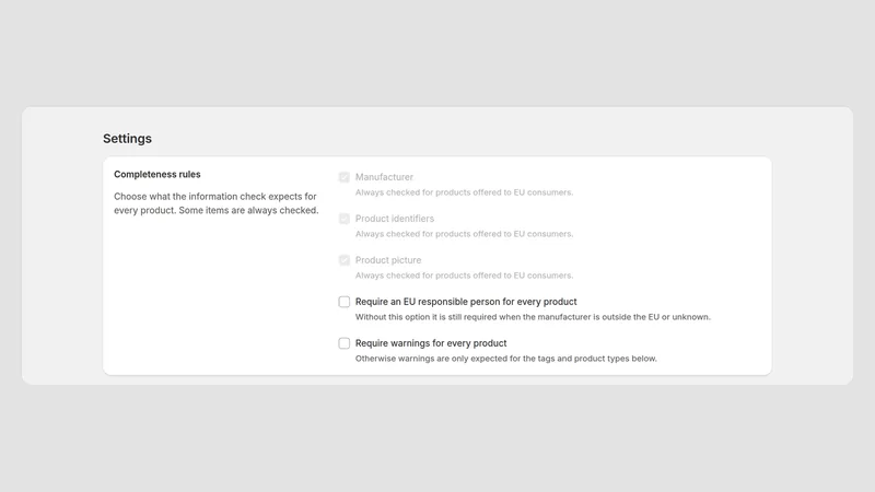 Caravel GPSR — Instellingen
