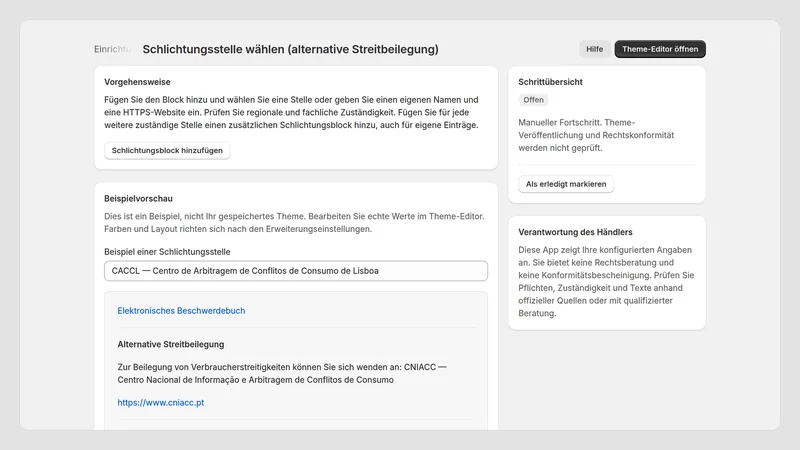 Caravel Legal PT — Vorschau zur Streitbeilegung