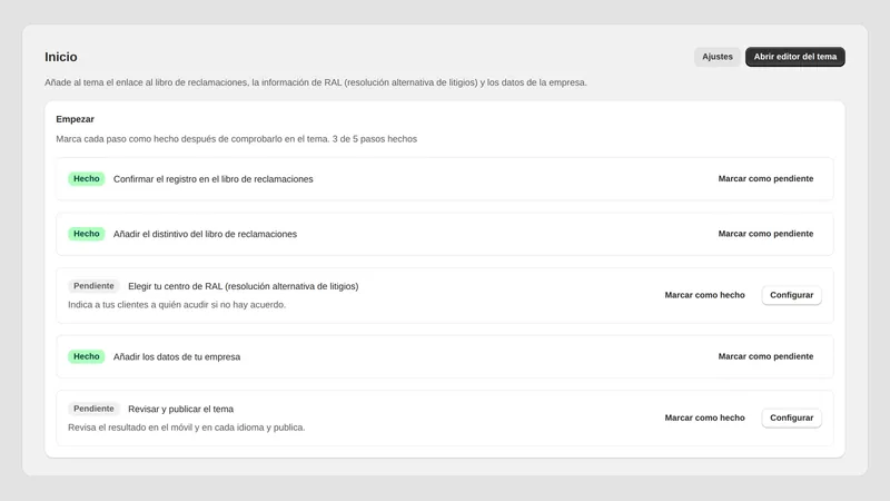 Caravel Legal PT — Lista de comprobación