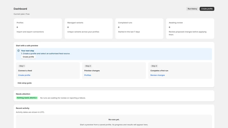 Caravel Sync — Getting started