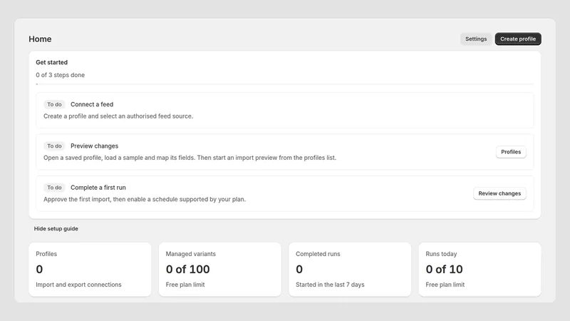 Caravel Sync — Pierwsze kroki