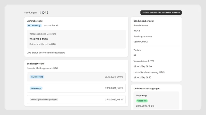 Caravel Track — Sendungsverlauf